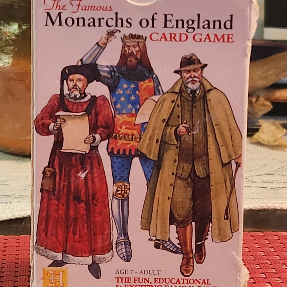 The Famous Monarchs of England card game